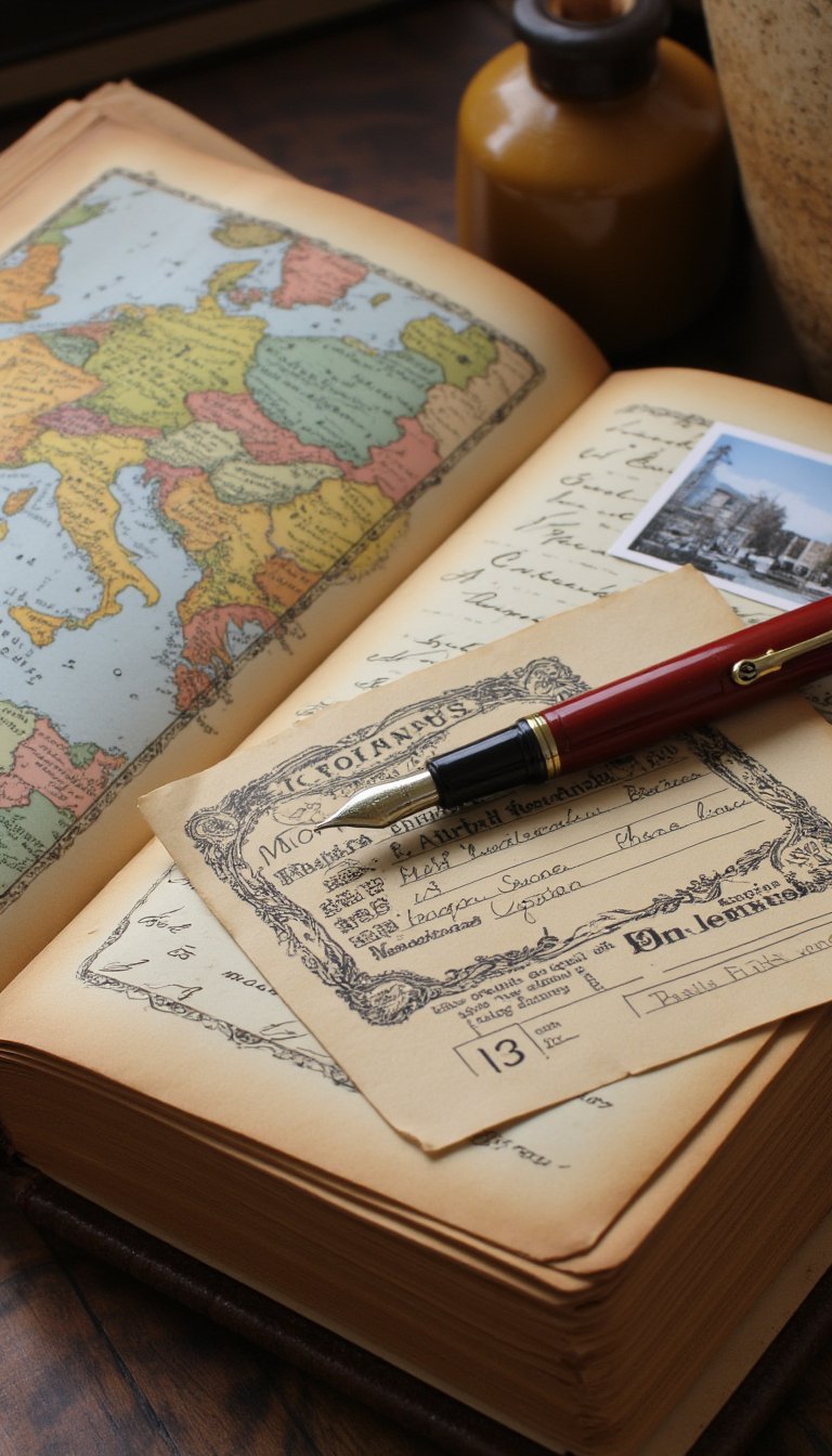 4. Vintage Travelogue of an Imagined Trip