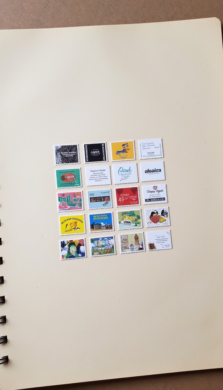 15. The Business Card & Stamp Grid