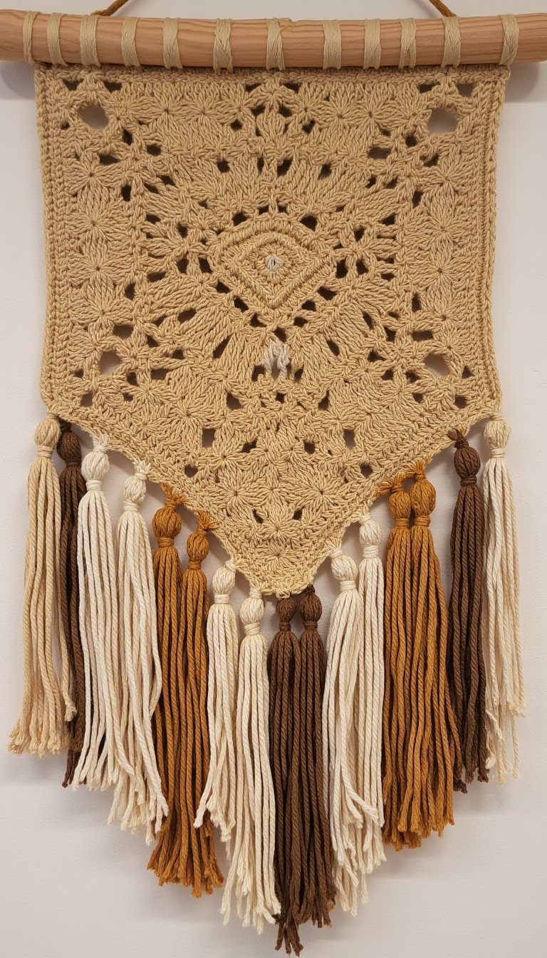 6. Boho-Inspired Wall Hanging