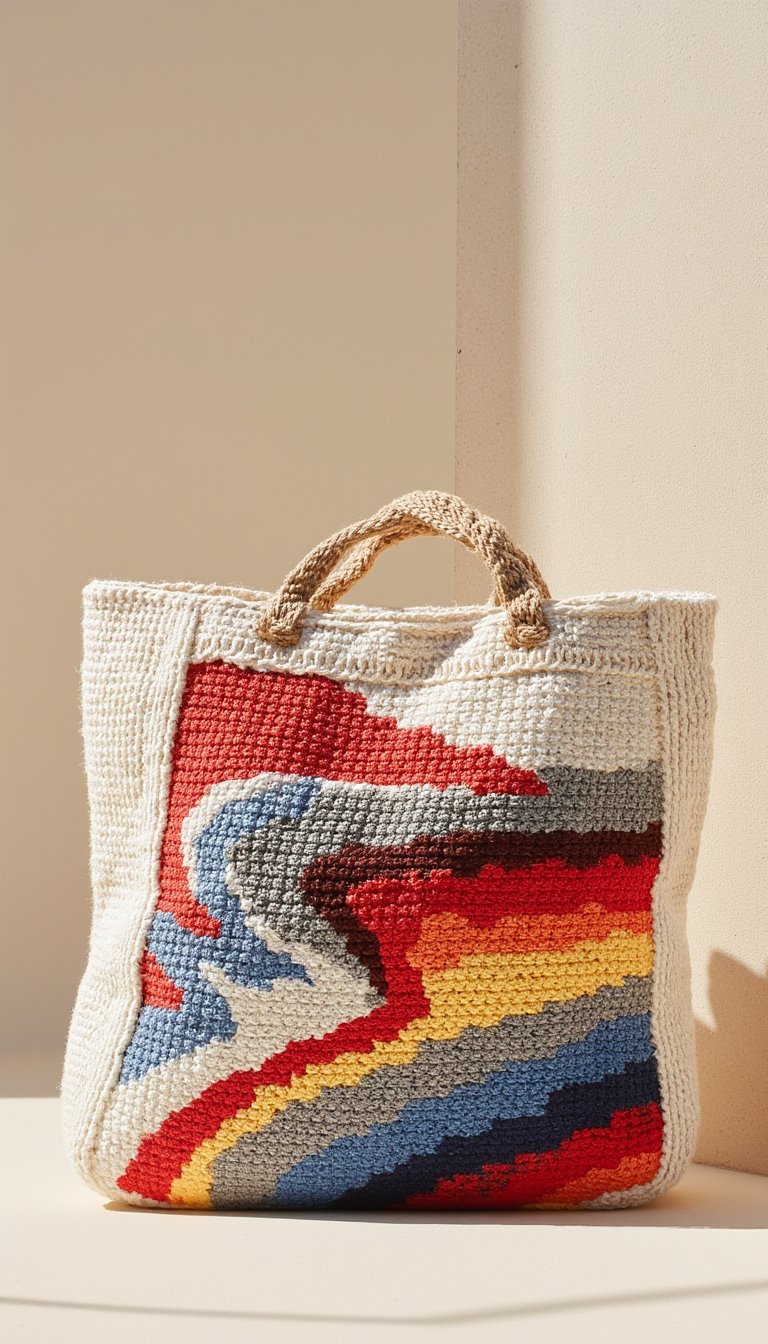 13. Market Bag with Surprise Colorwork