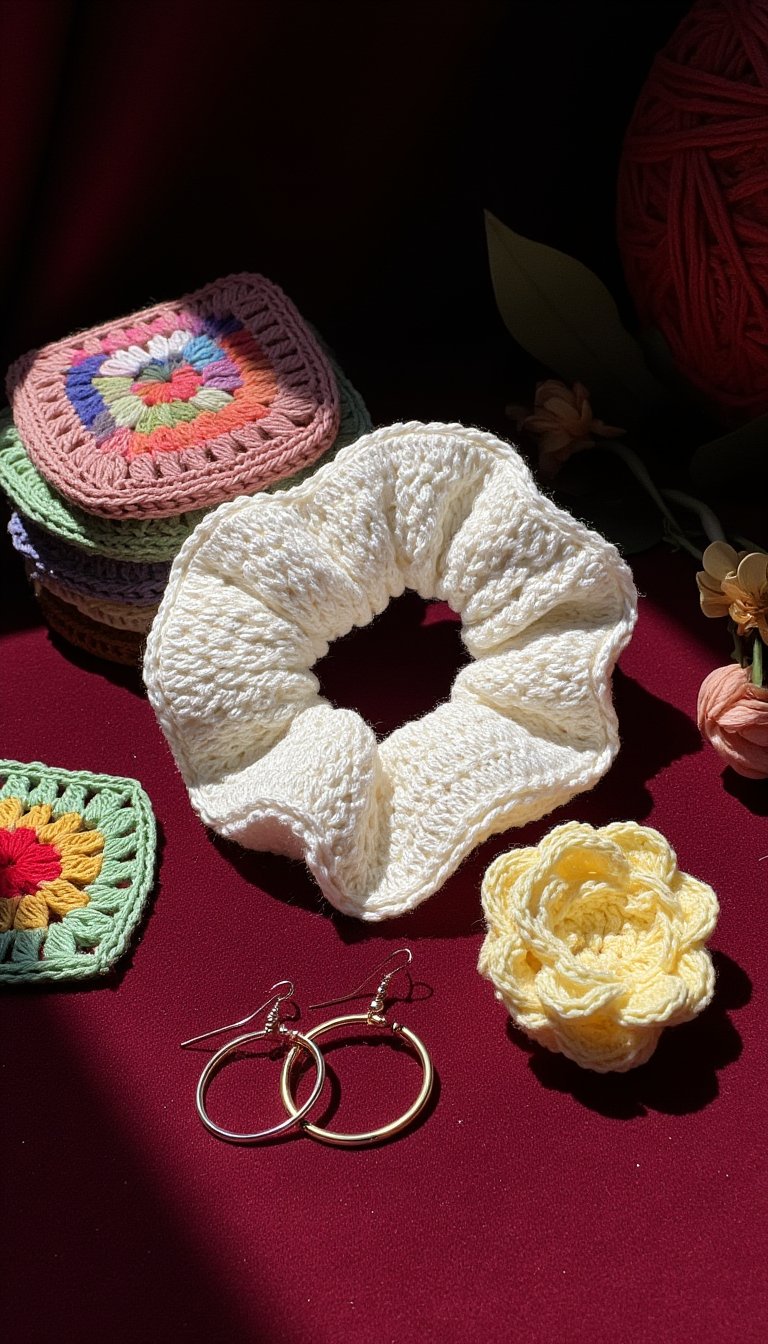 21. Elegant Hair Scrunchie