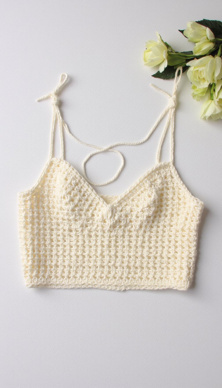 23. The Crochet Bandeau with Detachable Straps