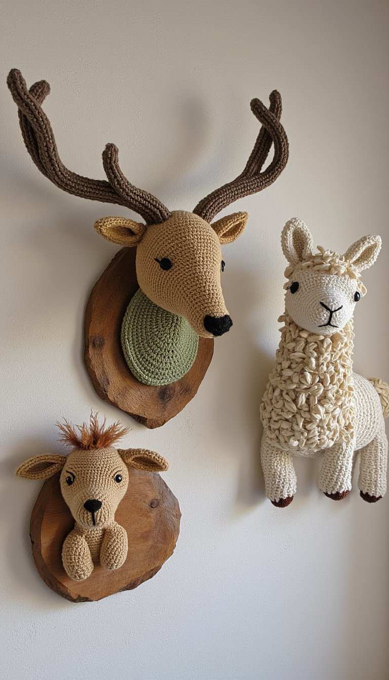 7. Whimsical Animal Heads (No Taxidermy!)