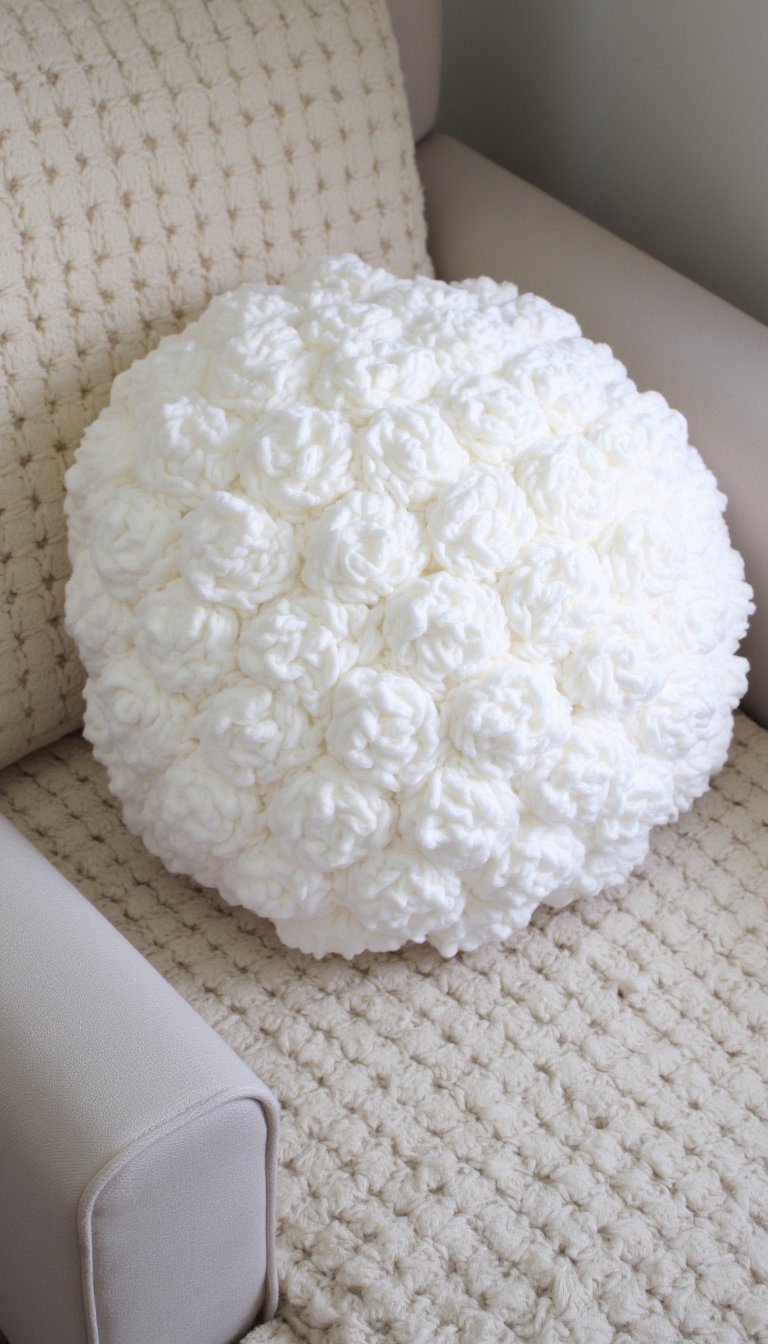 3. A "Snowball" Throw Pillow