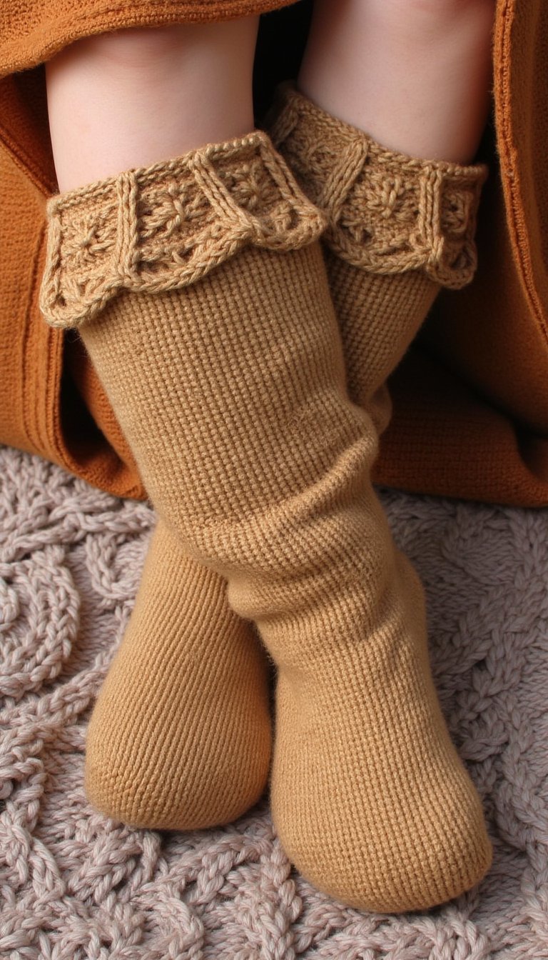22. Upcycled Sweater-Sleeve Leg Warmers