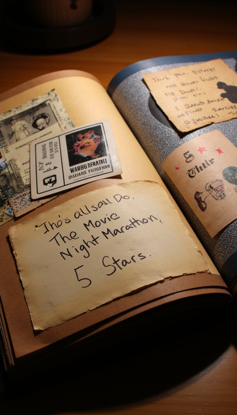 14. The Movie Night Marathon Scrapbook