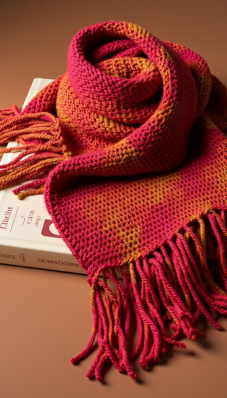 17. A Statement Scarf with Fringe