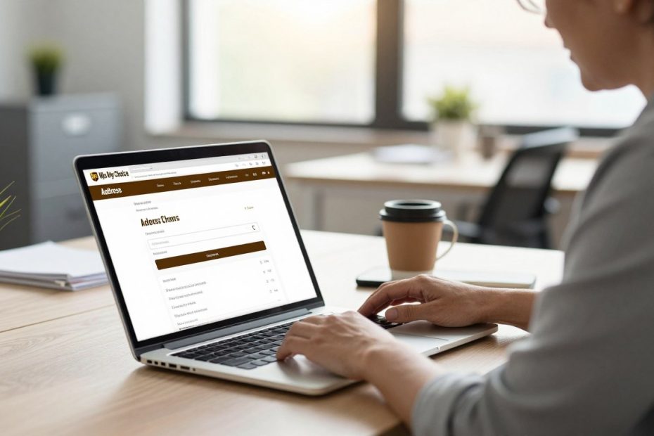 how to change address on ups my choice