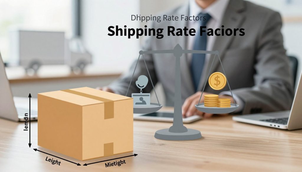 shipping rate factors and dimensional weight pricing