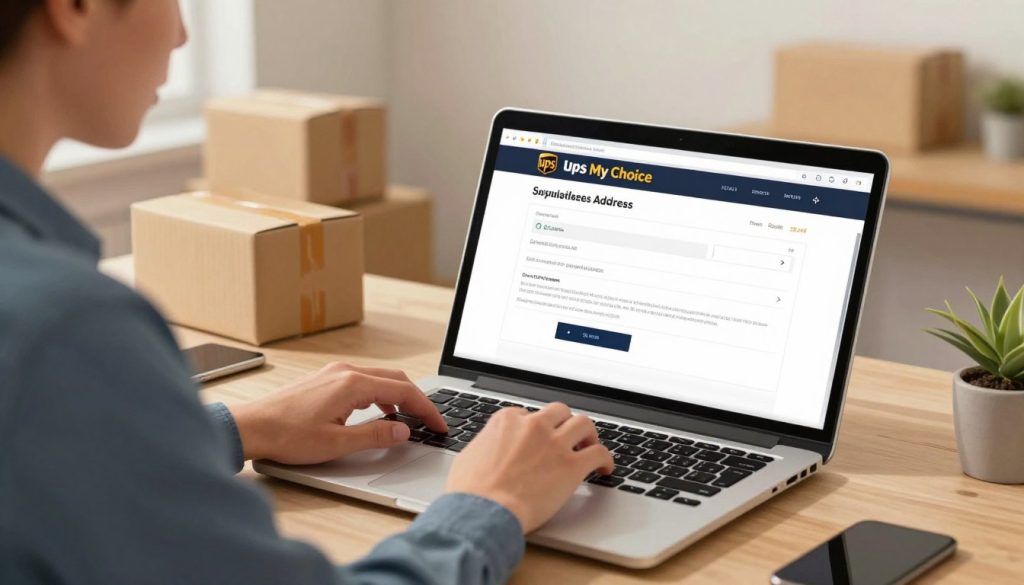 update delivery address UPS My Choice preferences