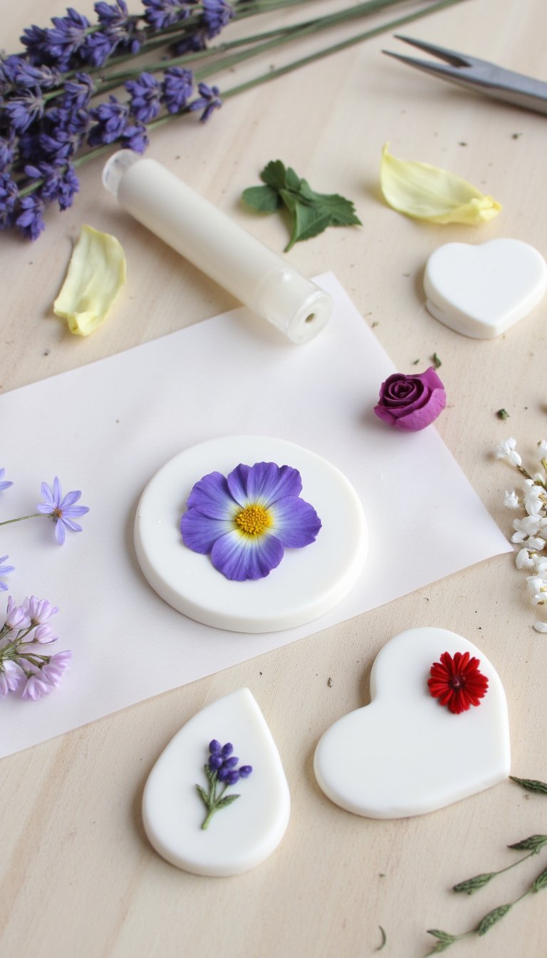 11. Pressed Flower Pendants