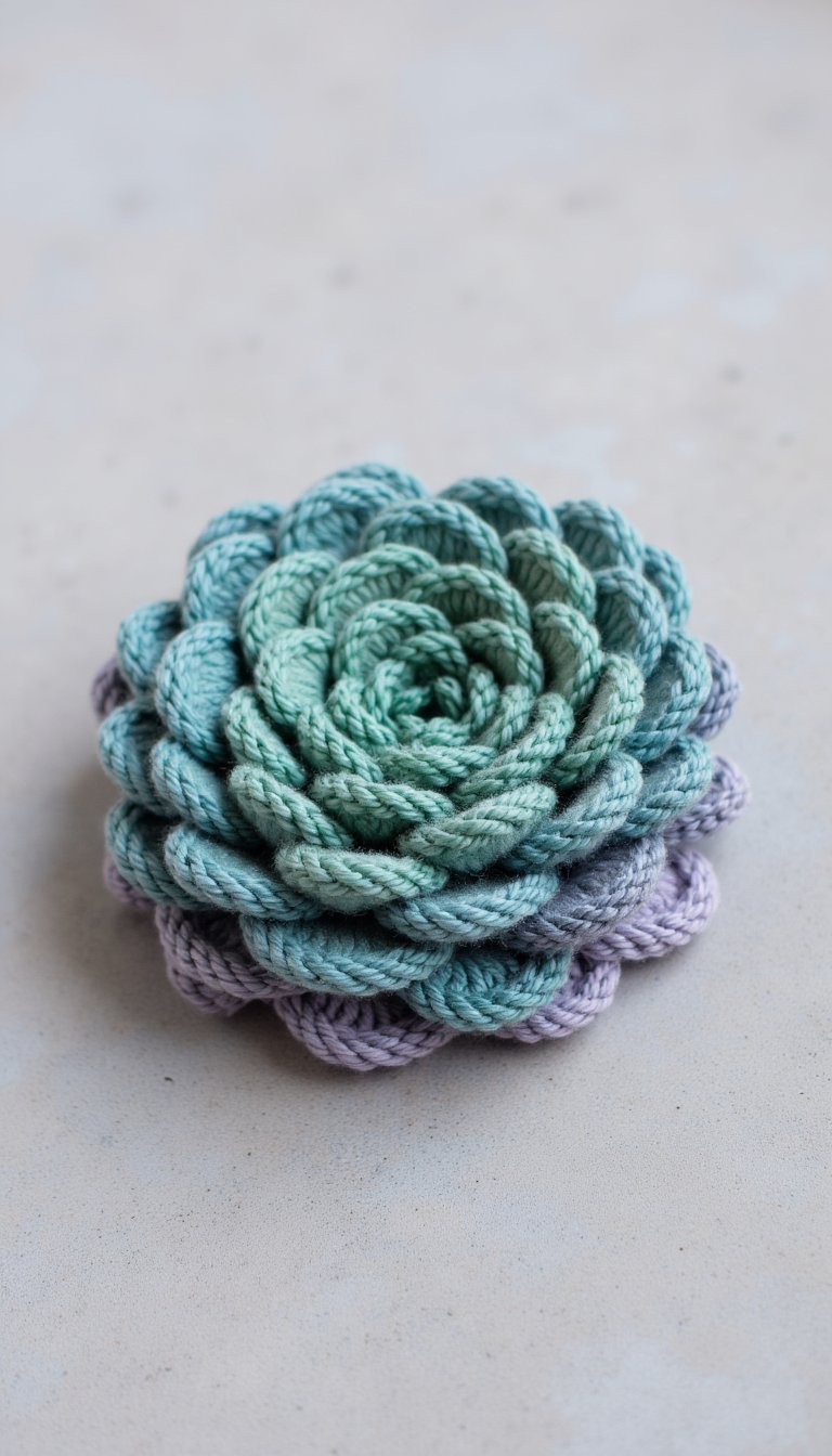 16. Succulent-Inspired Bloom