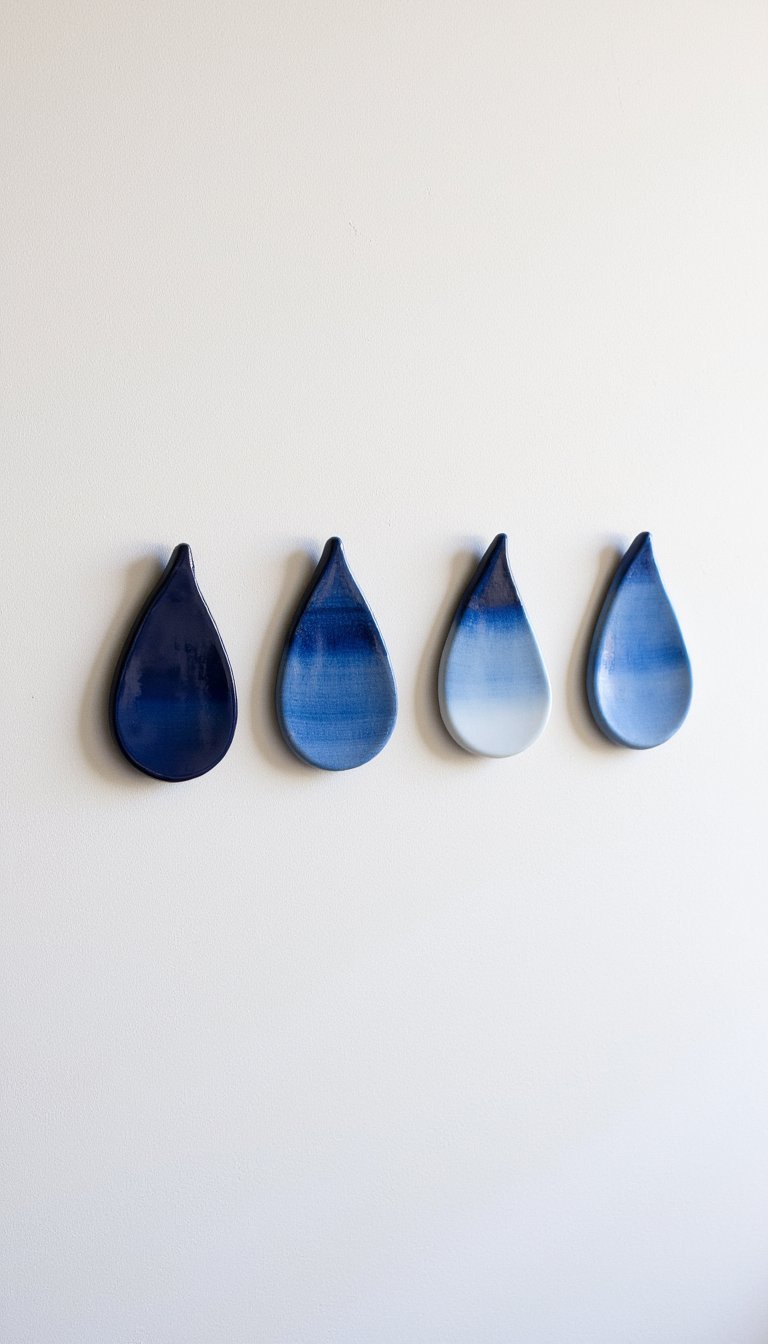 11. Gradient Wall Hooks for the Entryway