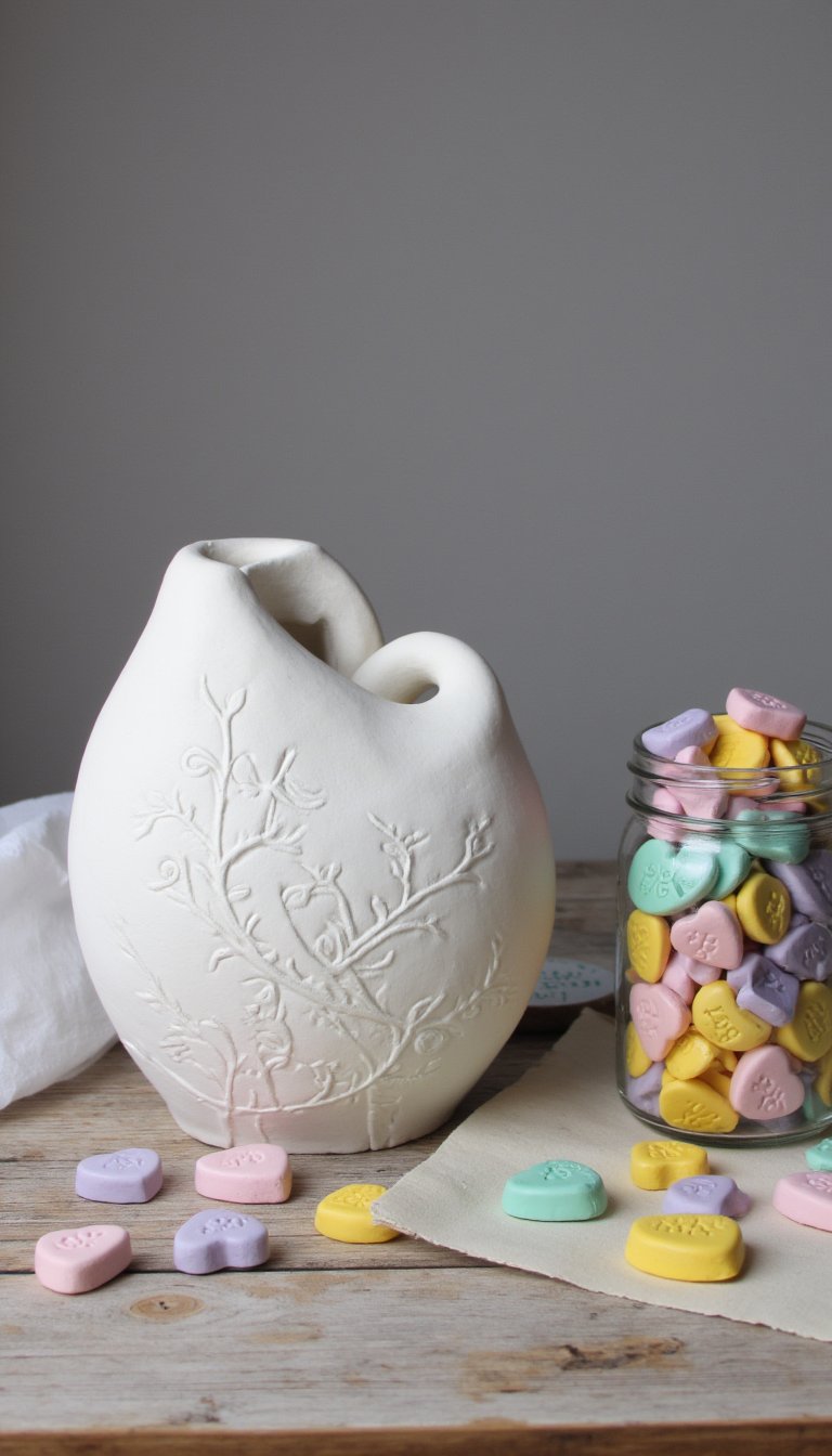 17. Eternal Love Vase with Embossed Patterns