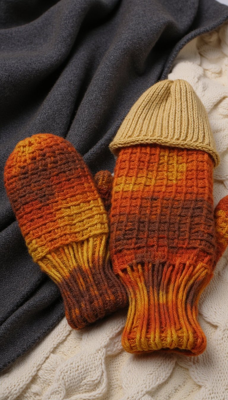 13. Mittens with a Flip-Top