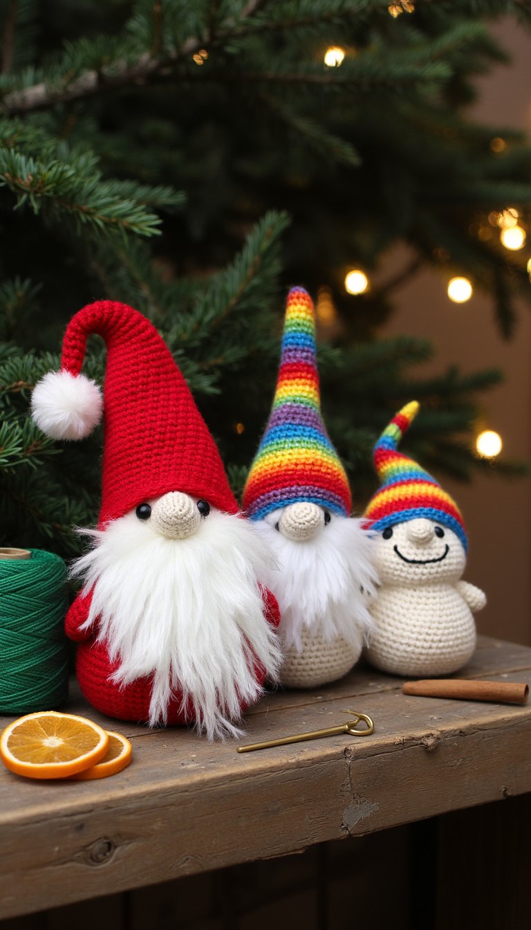 4. Festive Gnomes (The Ultimate Shelf Sitters)
