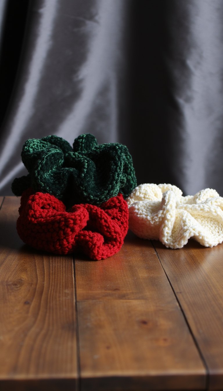 7. Luxurious Velvet Scrunchies