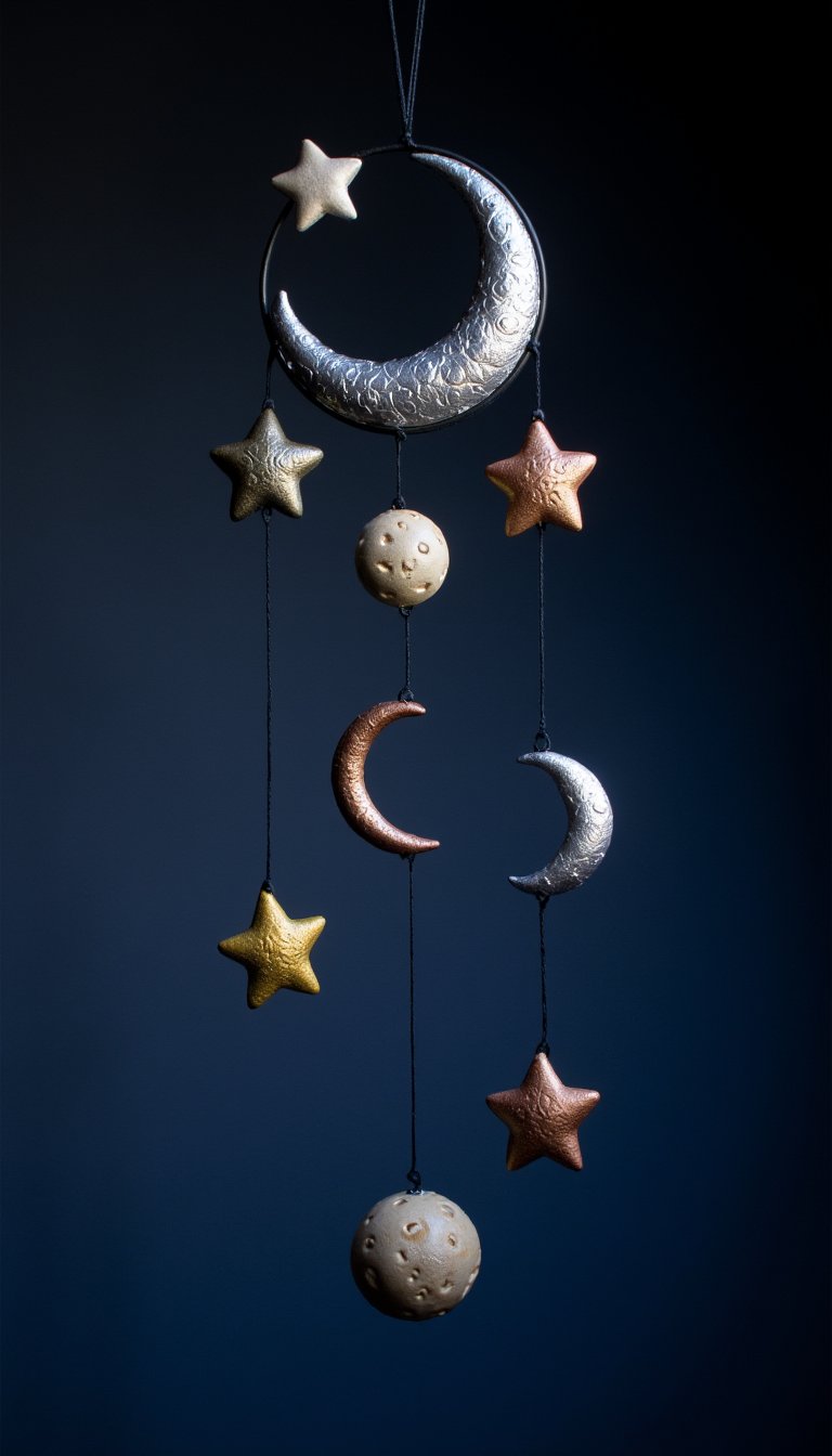8. Celestial Moon & Star Mobiles