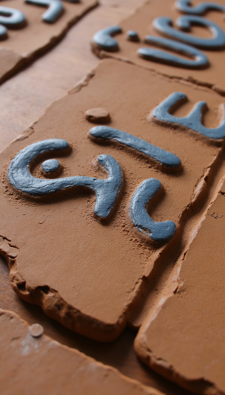 12. Hand-Lettered Clay Wall Art with an Inside Joke