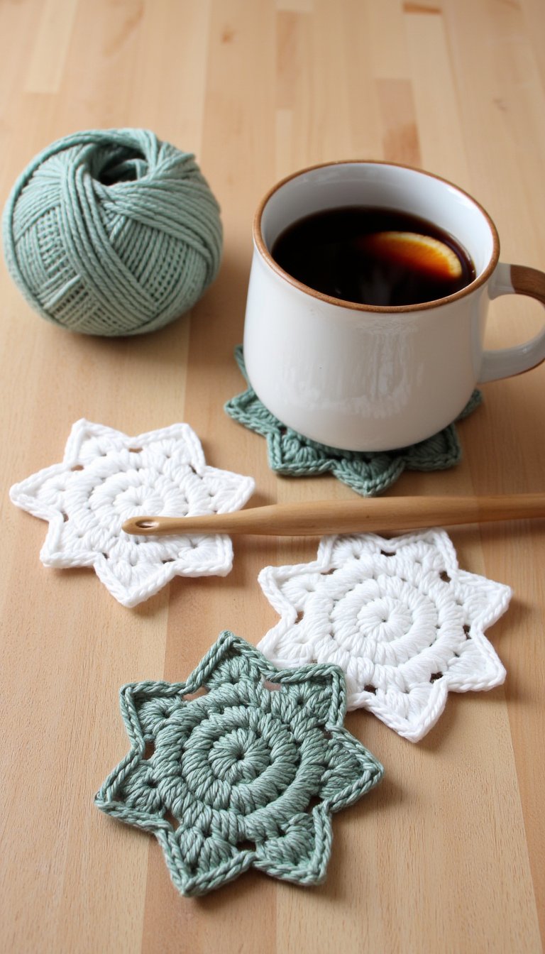 5. Simple Scandinavian Star Coasters