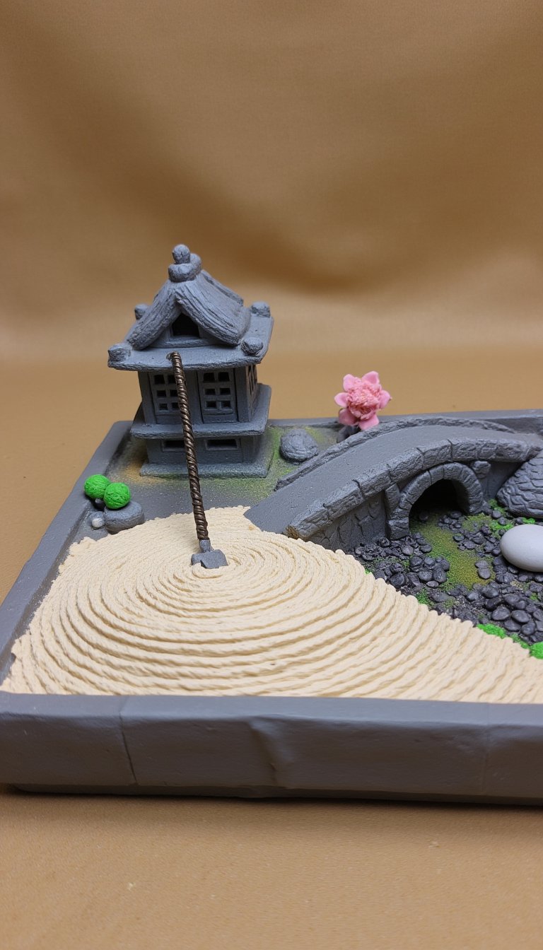 20. Mini Zen Garden with Rakes