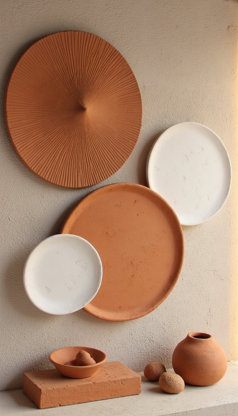 3. Statement Clay Wall Hangings