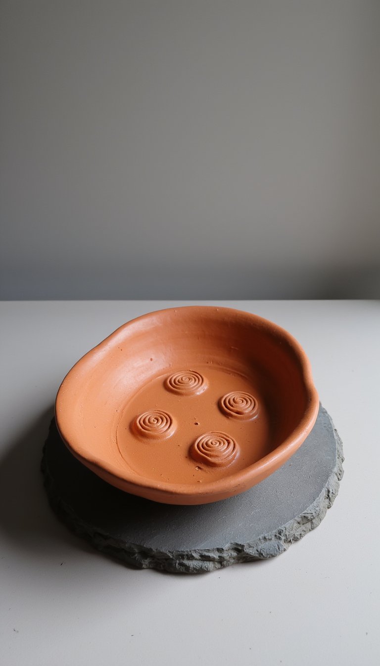 7. Slump-Molded Soap Dish with Drainage