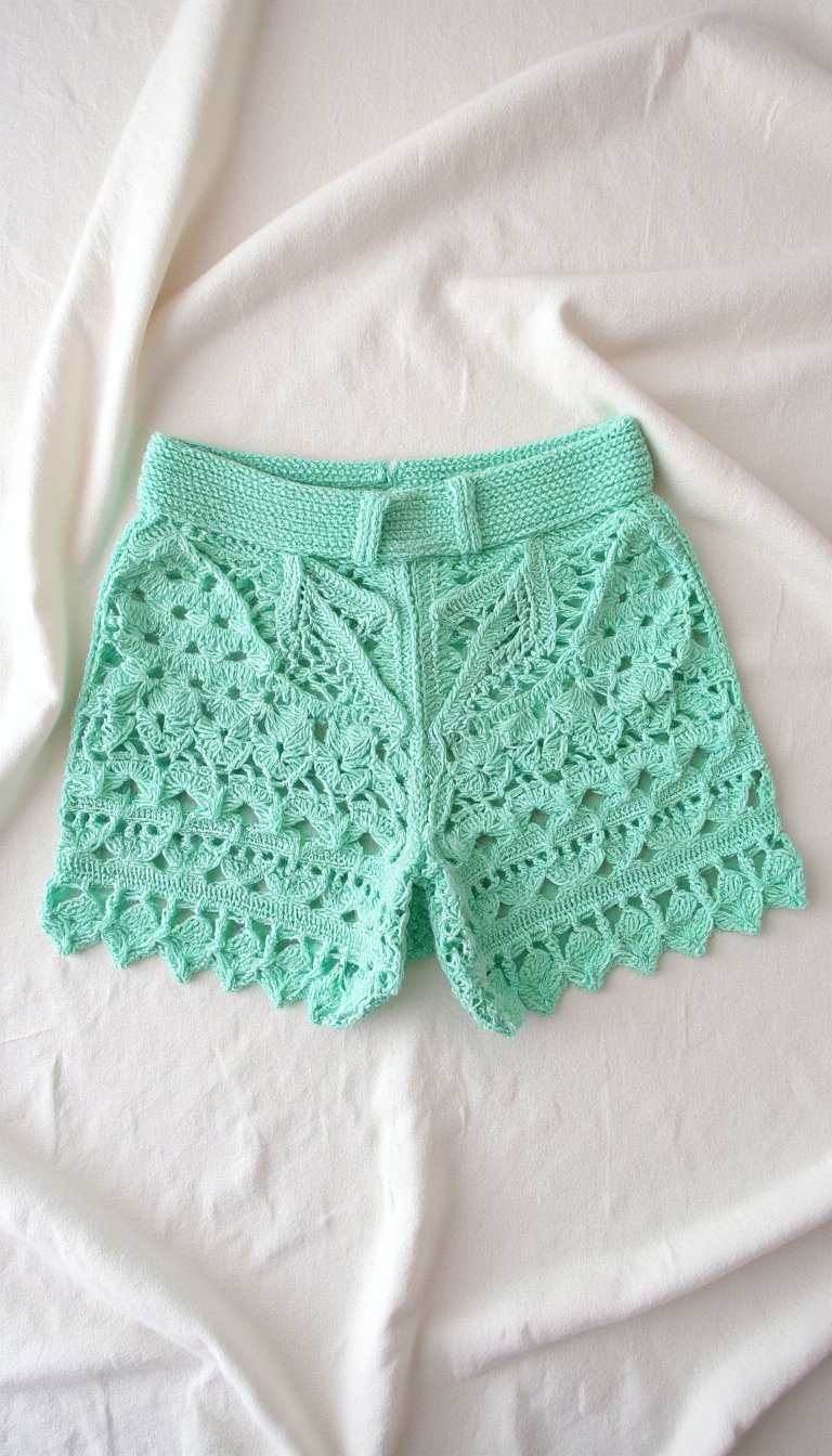 5. Airy Crochet Shorts