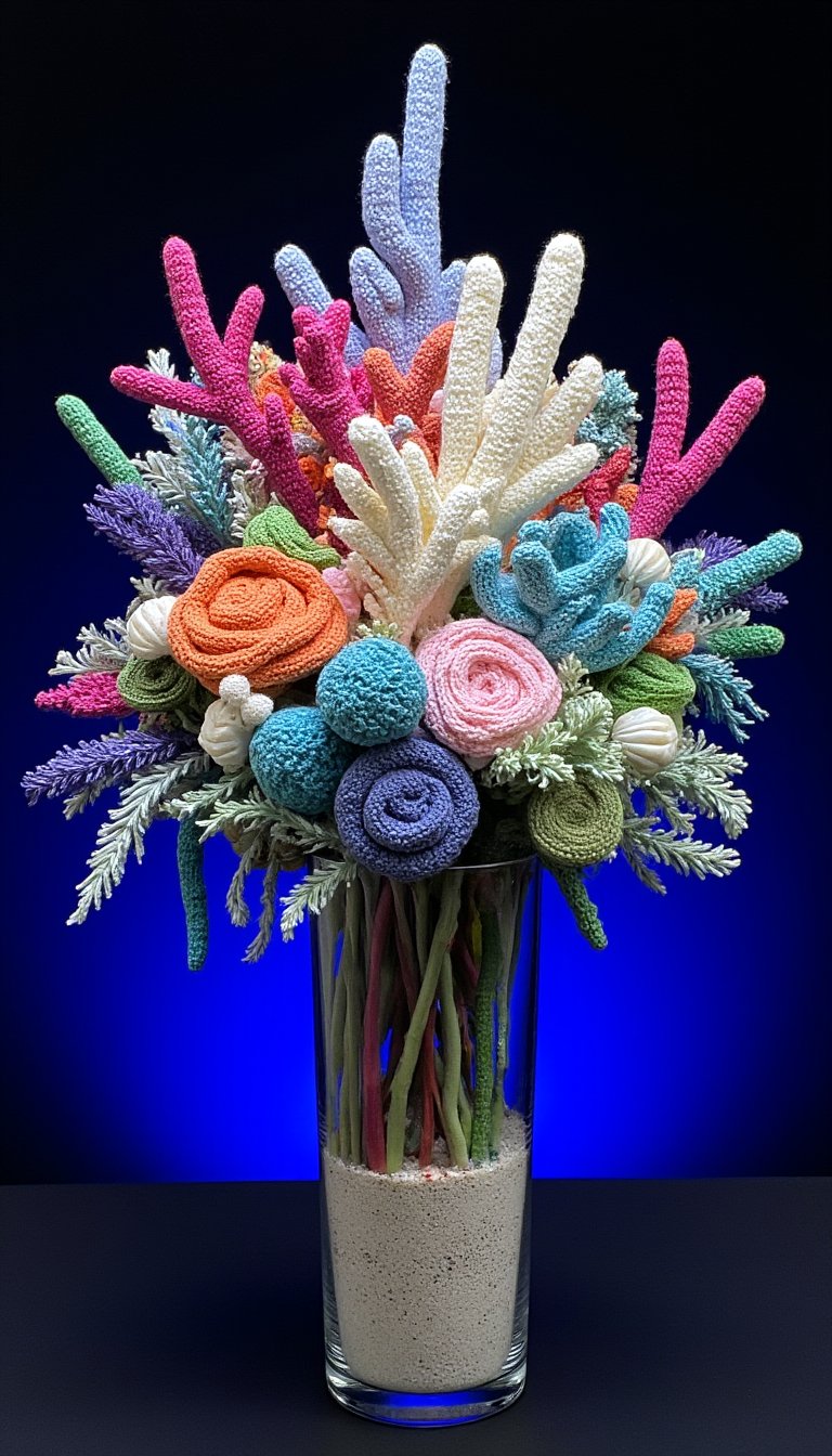 19. Ocean-Inspired Coral & Seaweed