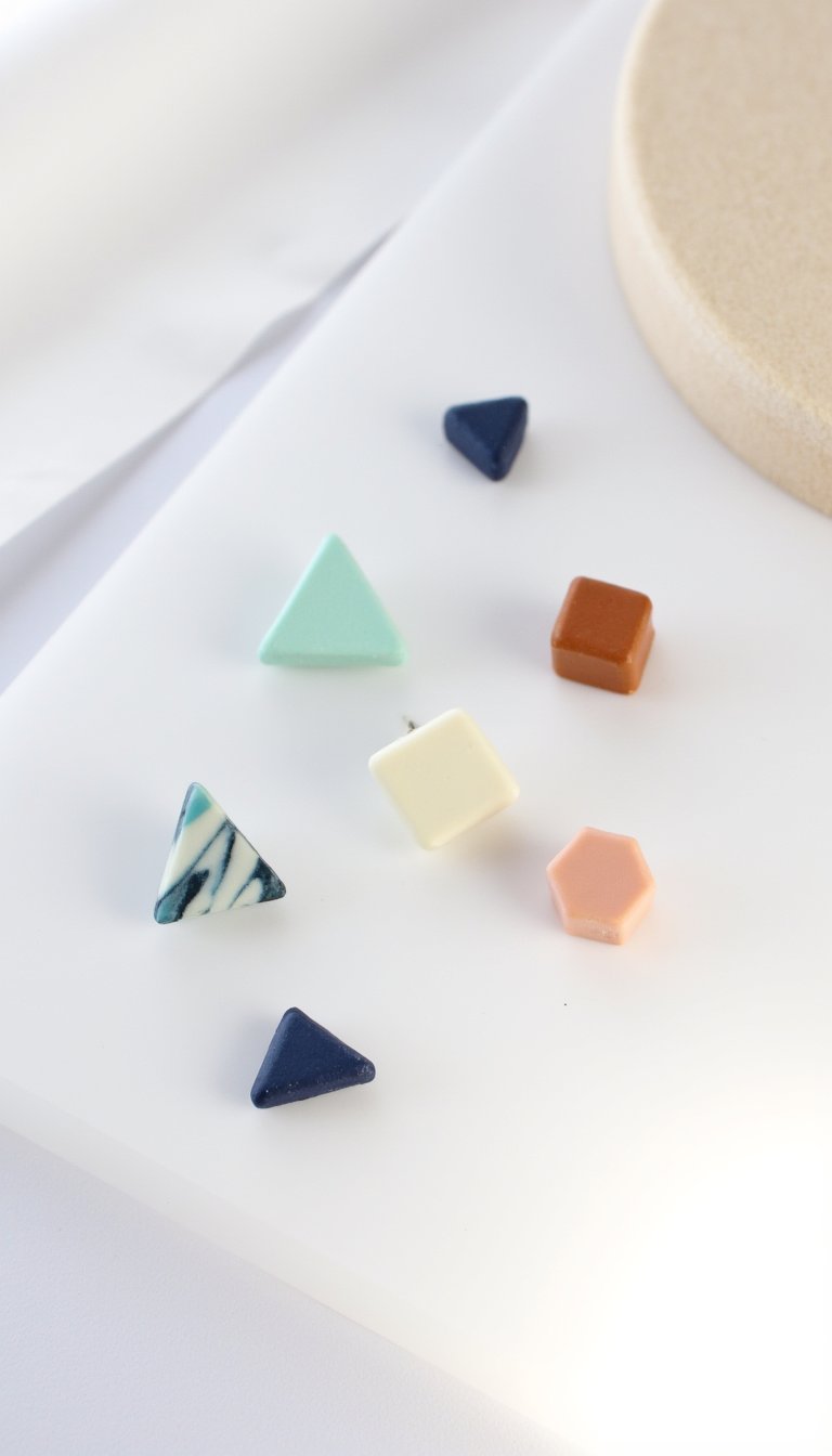 15. Geometric Jewelry Studs