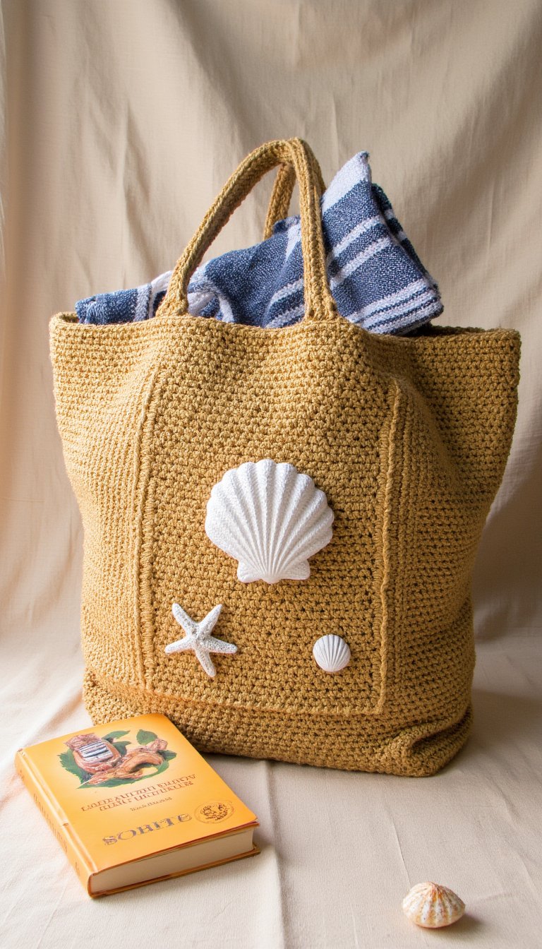4. The "Looks Like Straw" Summer Beach Bag