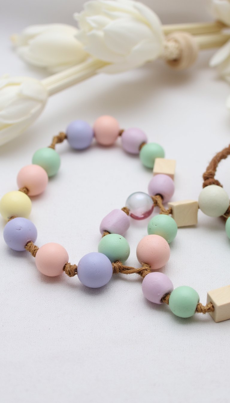 9. Pastel Clay Bead Garland