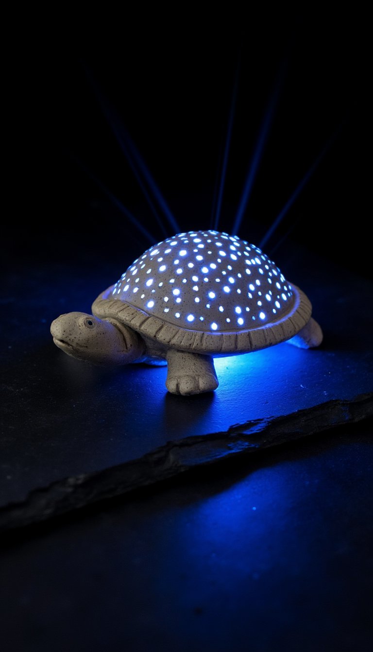 8. Glowing Clay Turtle Night Light