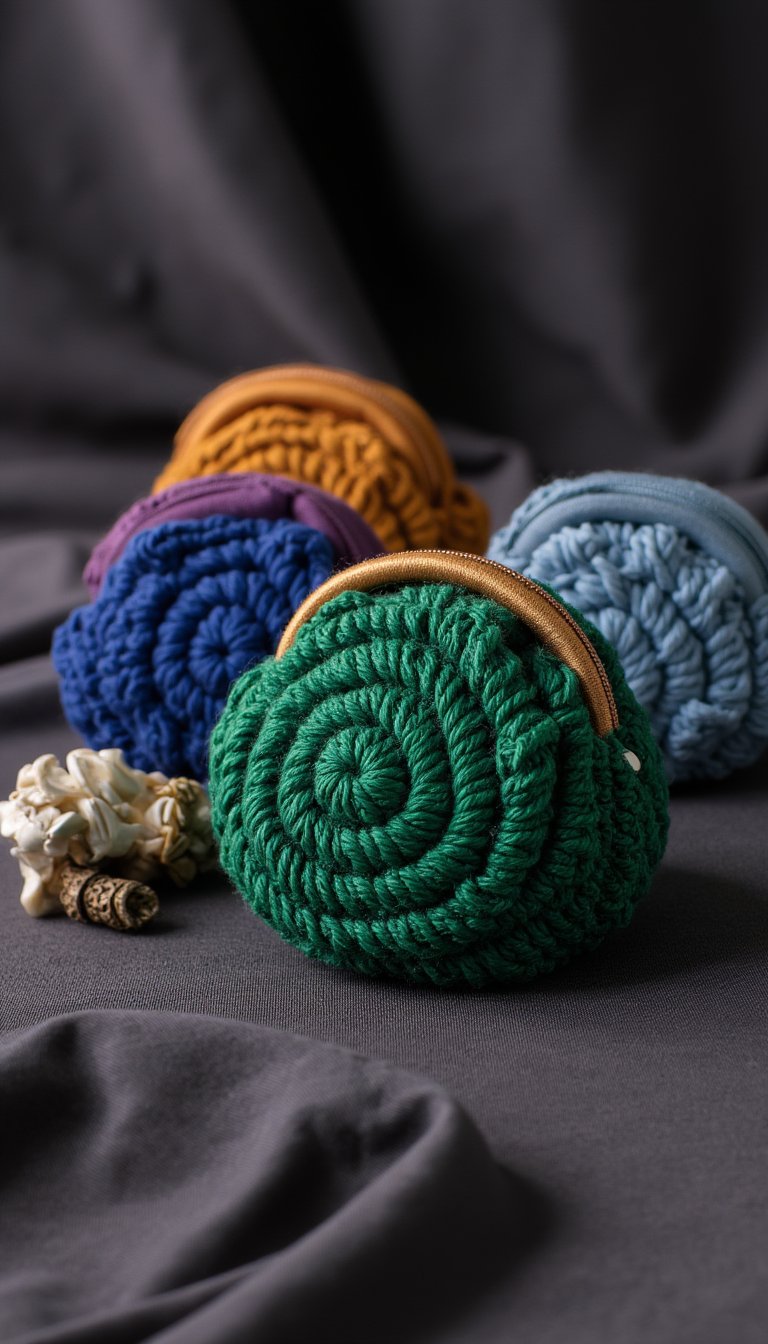 17. The “Puffy” Bubble Stitch Coin Purse