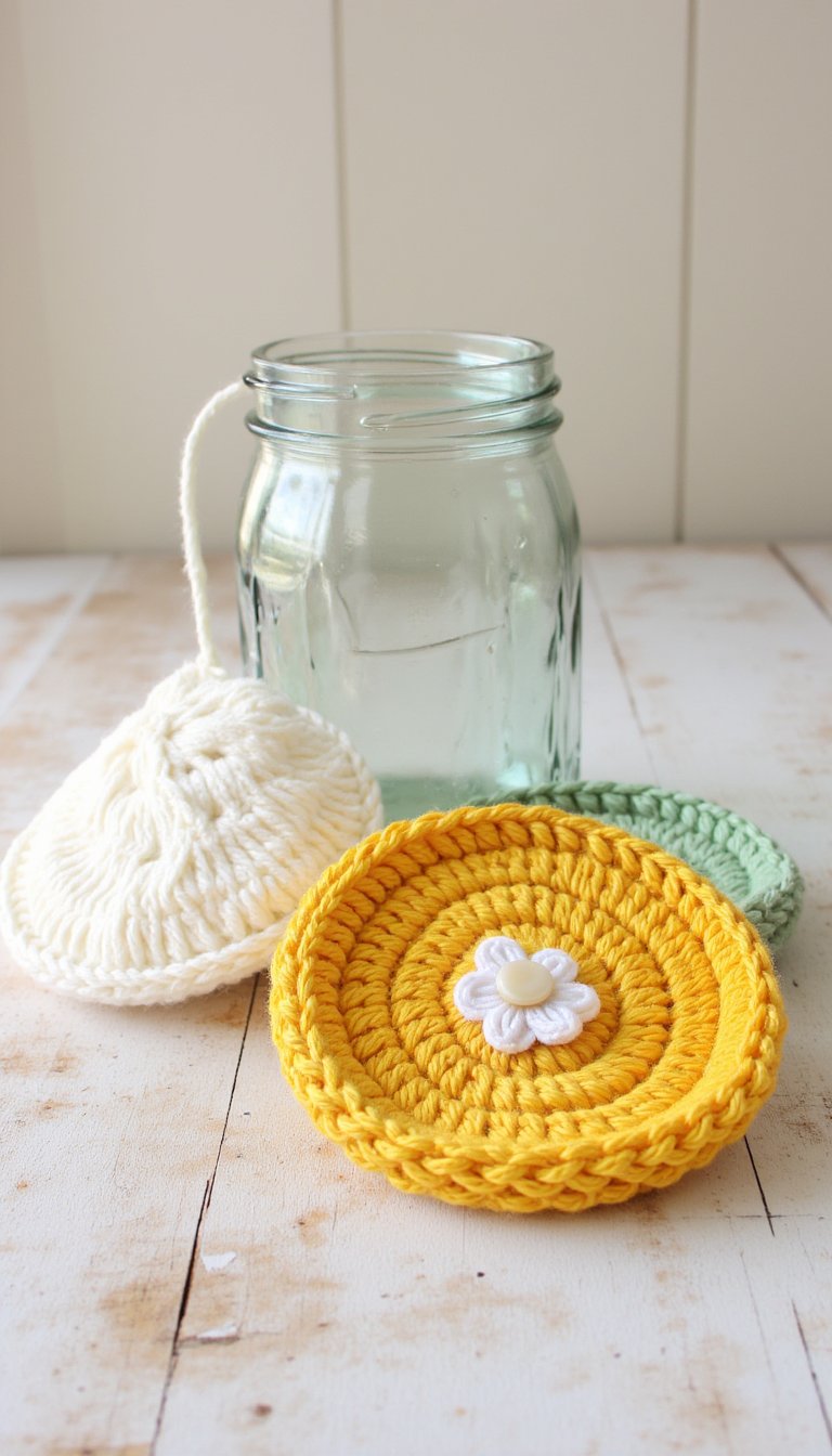 7. Quick and Cheery Jar Toppers