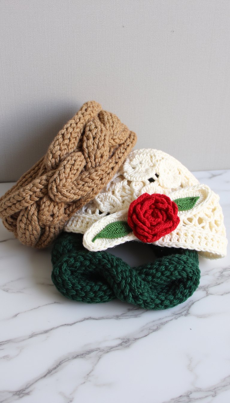 6. Elegant and Simple Ear Warmers
