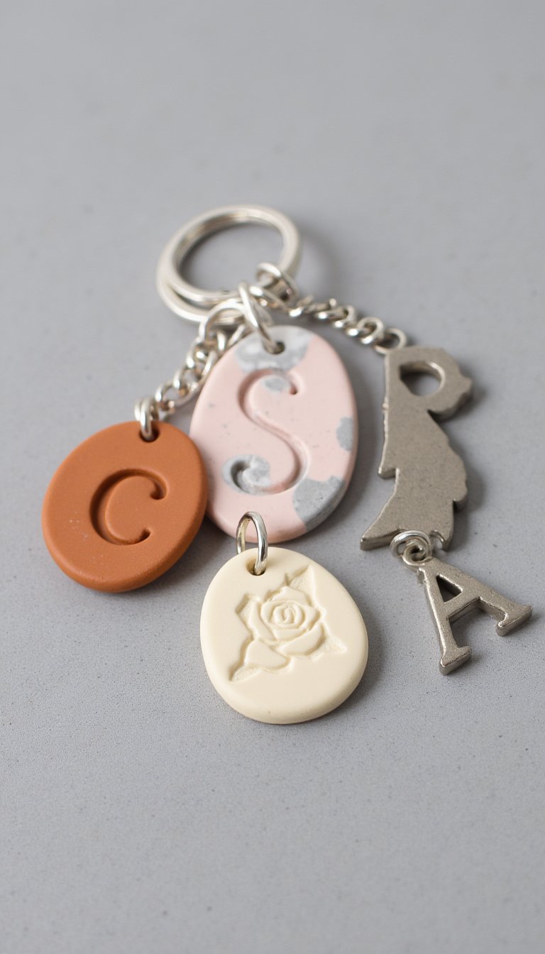 2. Personalized Initial Charms