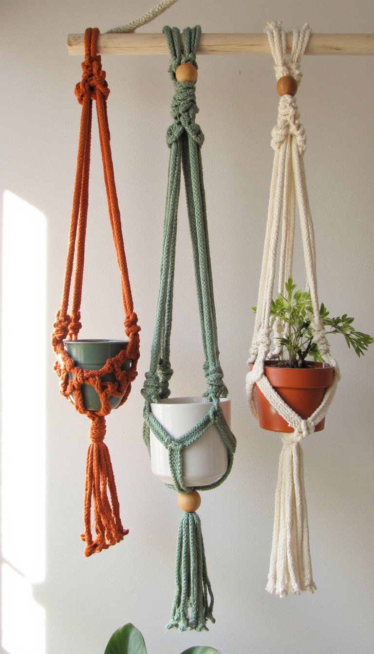 9. Bohemian-Inspired Plant Hangers