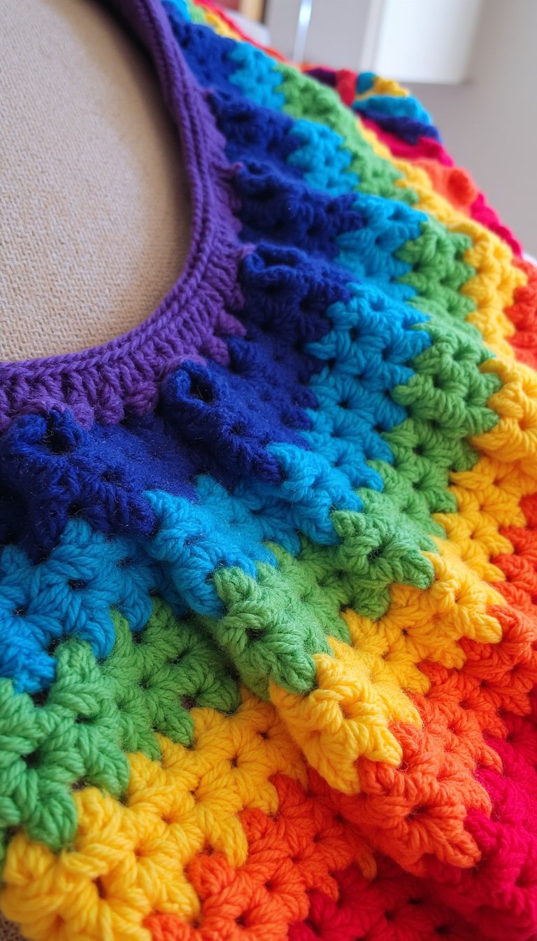 2. A Dreamy Ombre Crochet Shawl