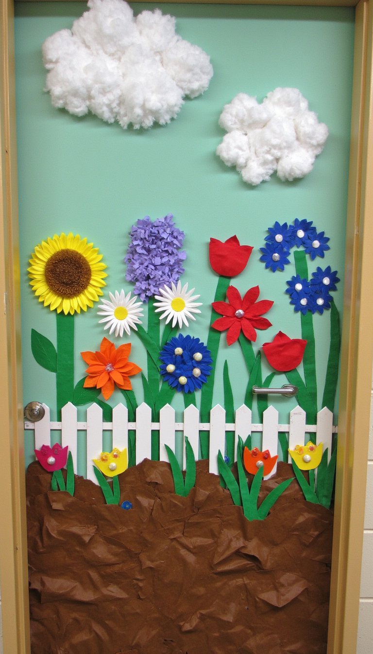 13. Collaborative Class Flower Patch