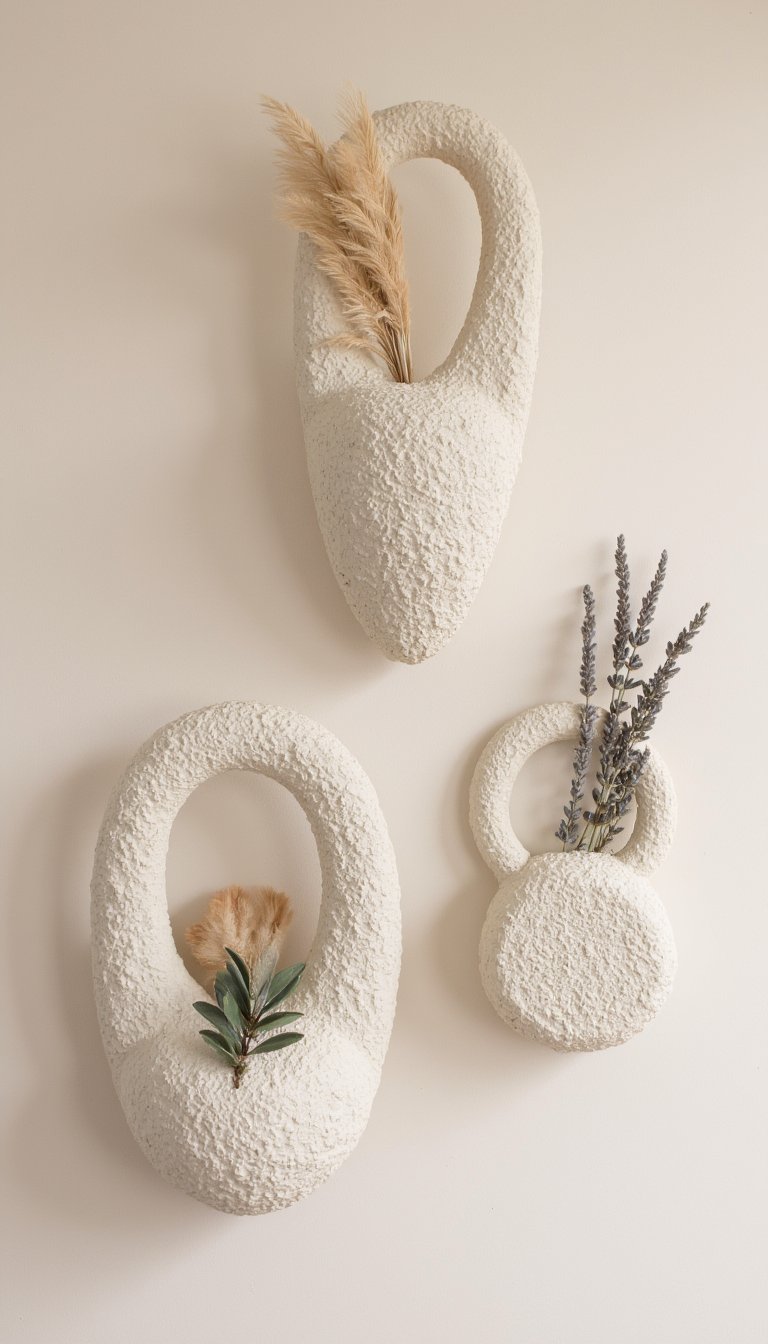 2. Textured Wall Vases