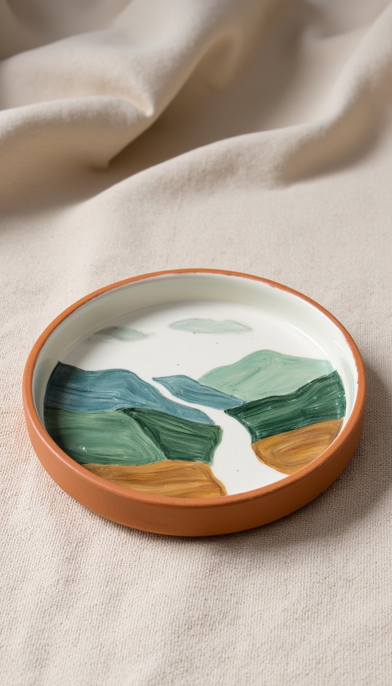 3. Hand-Painted Story Dish