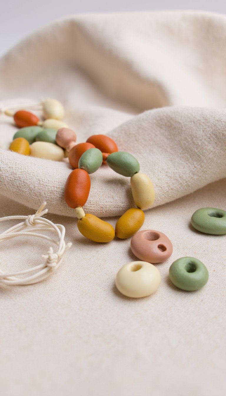 7. Beaded Clay Bracelets