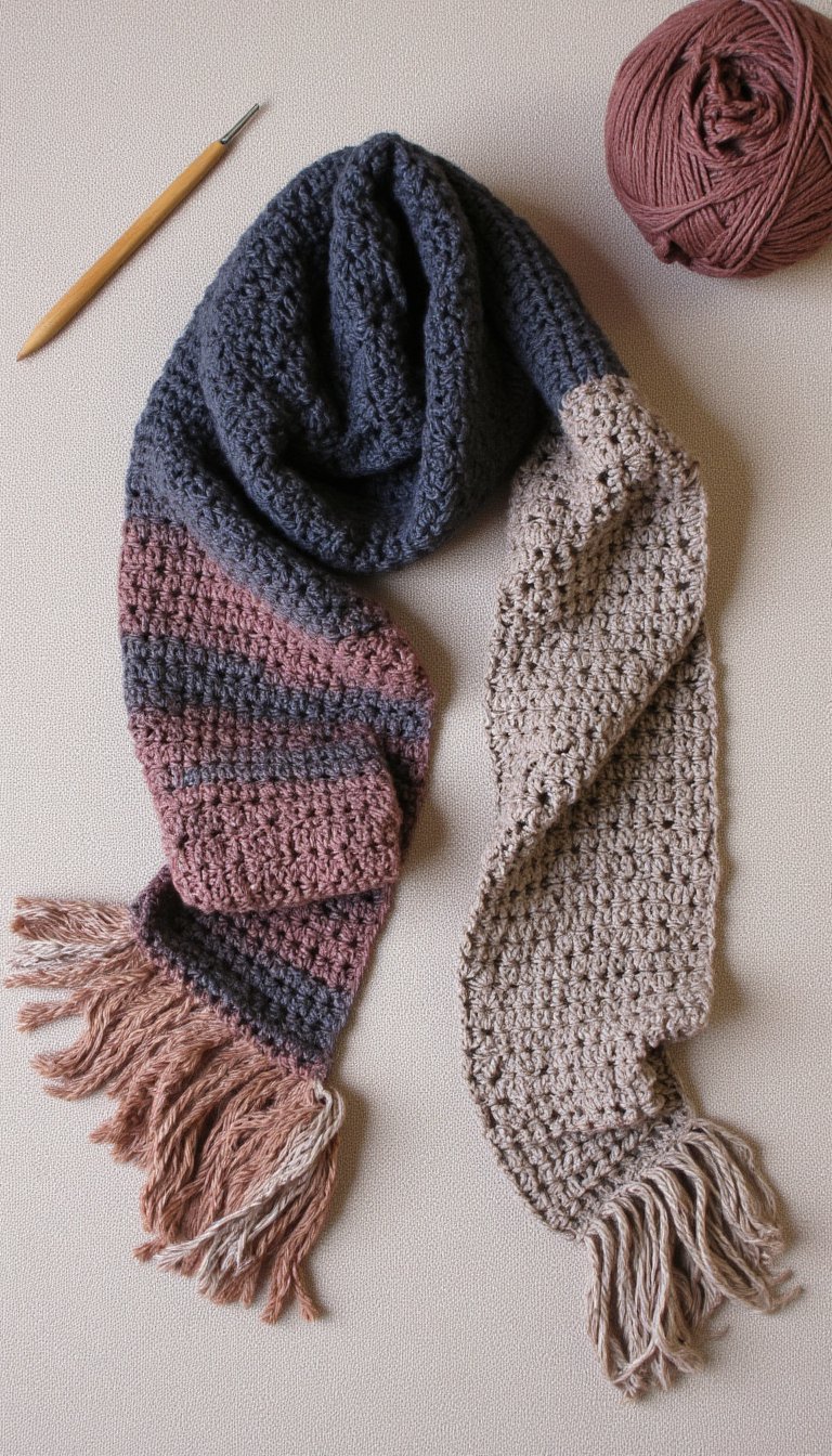 6. The Modern Chevron Scarf