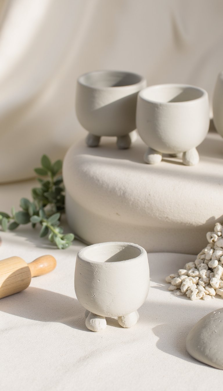 18. Mini Succulent Pots with Feet