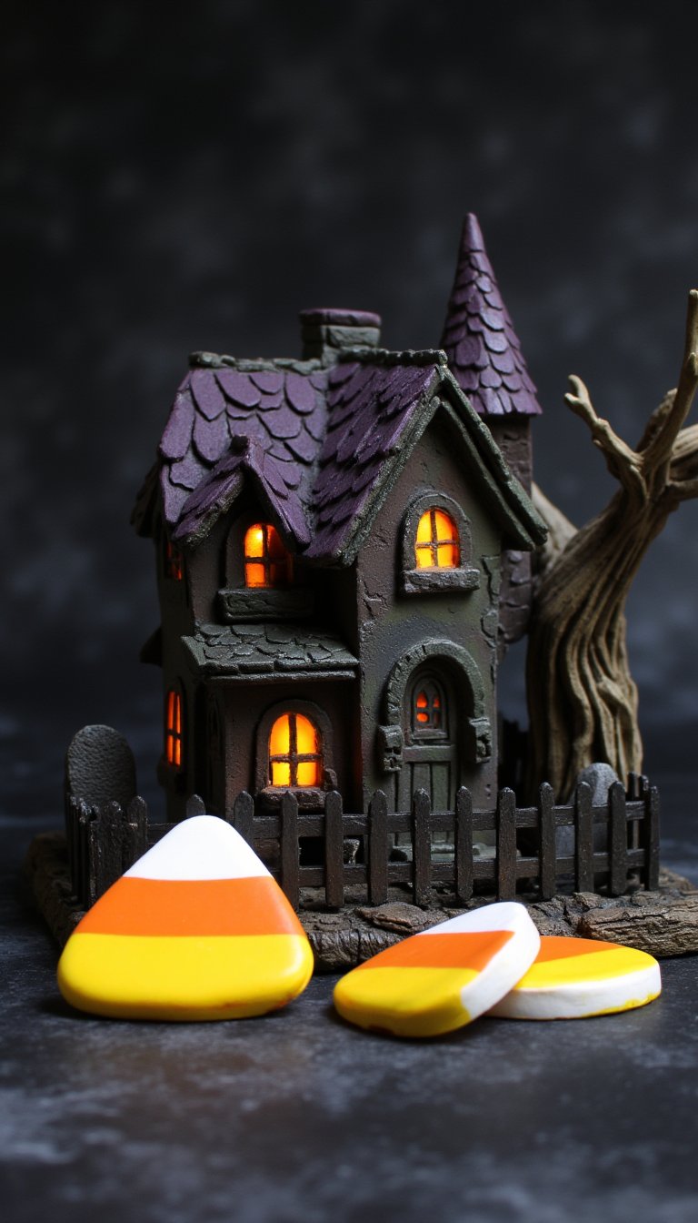 9. Haunted House Sculptures