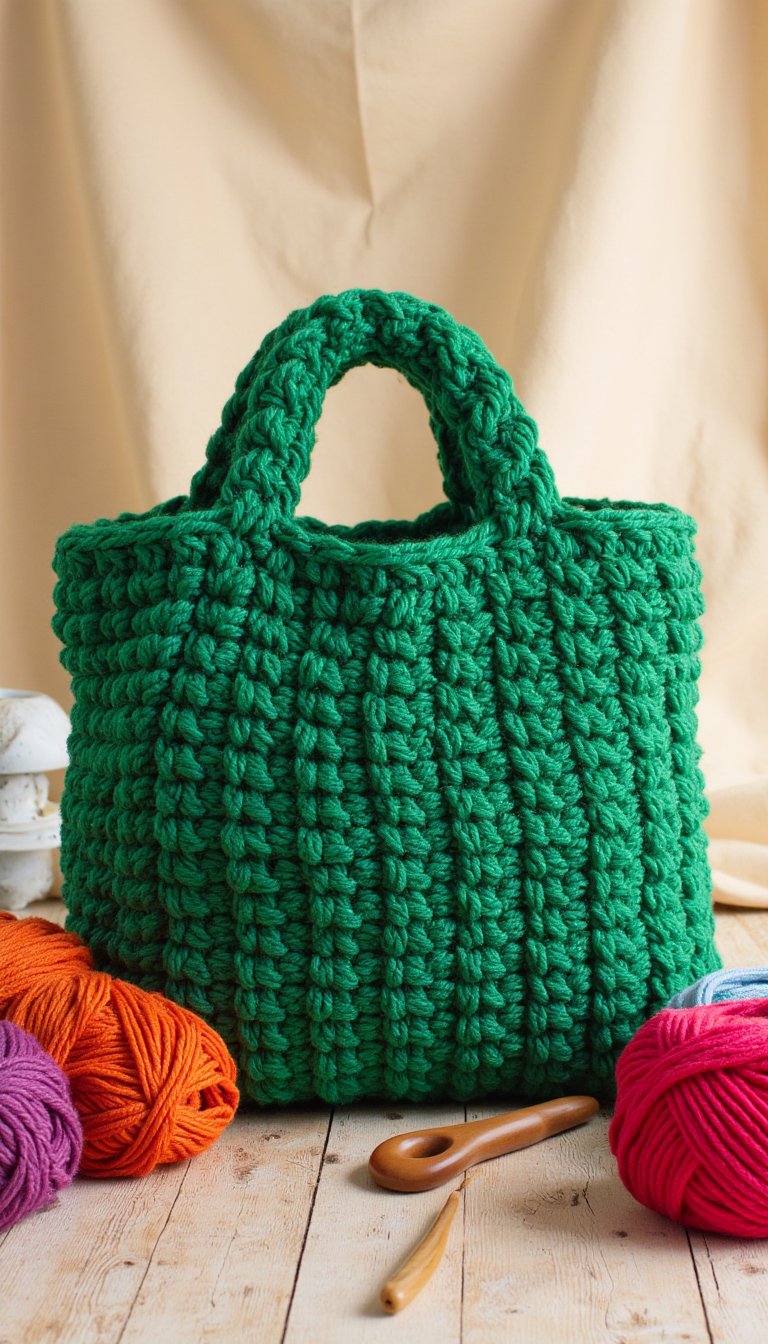9. The Chunky T-Shirt Yarn Tote