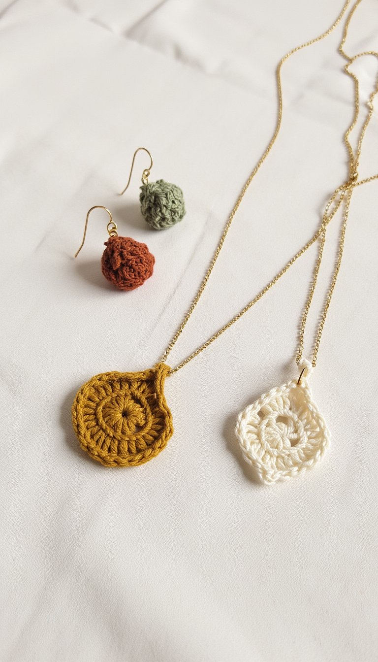 6. Freeform Crochet Jewelry