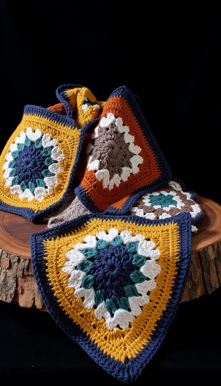 6. Vintage Granny Square Carnival