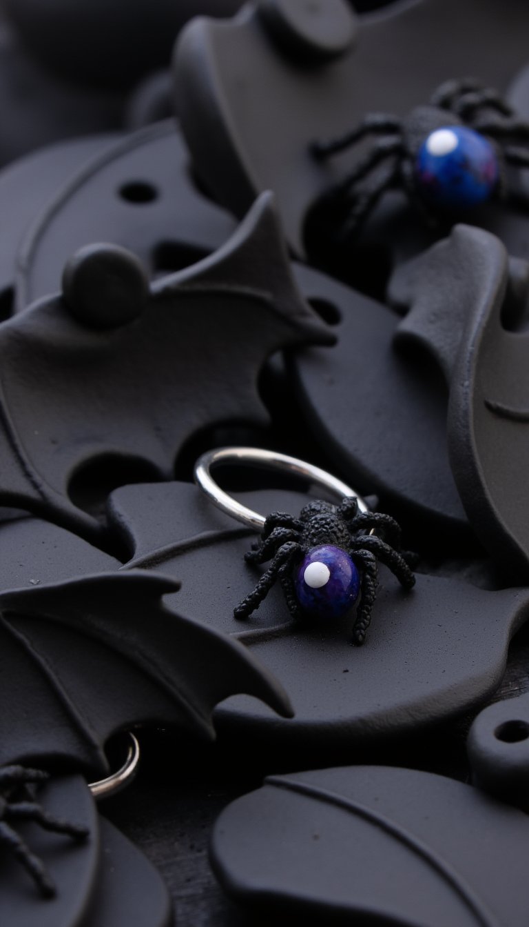 4. Creepy Crawly Spider Rings